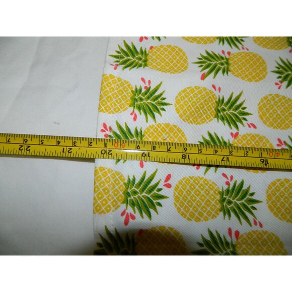 Yellow Pineapple Print Cotton Napkins 20" 100% Cotton Set Of 4 - Picture 4 of 8